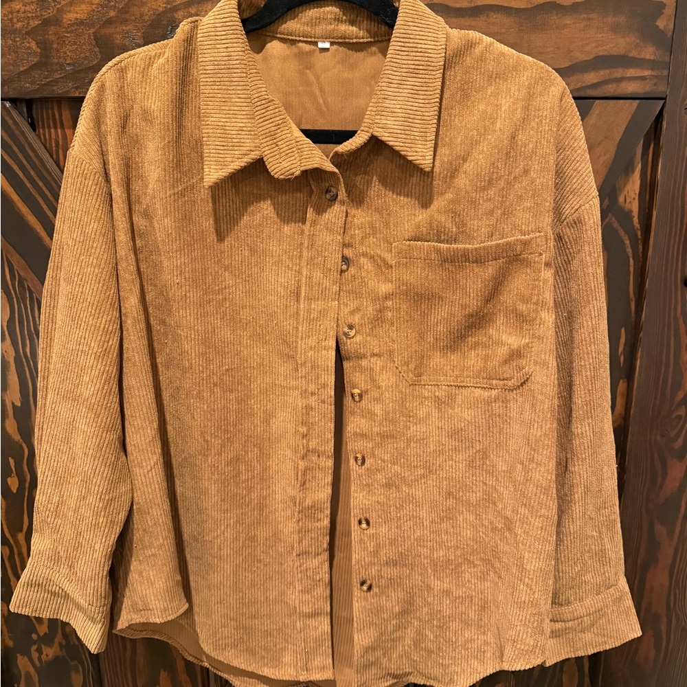 Women’s  Tan Corduroy Jacket